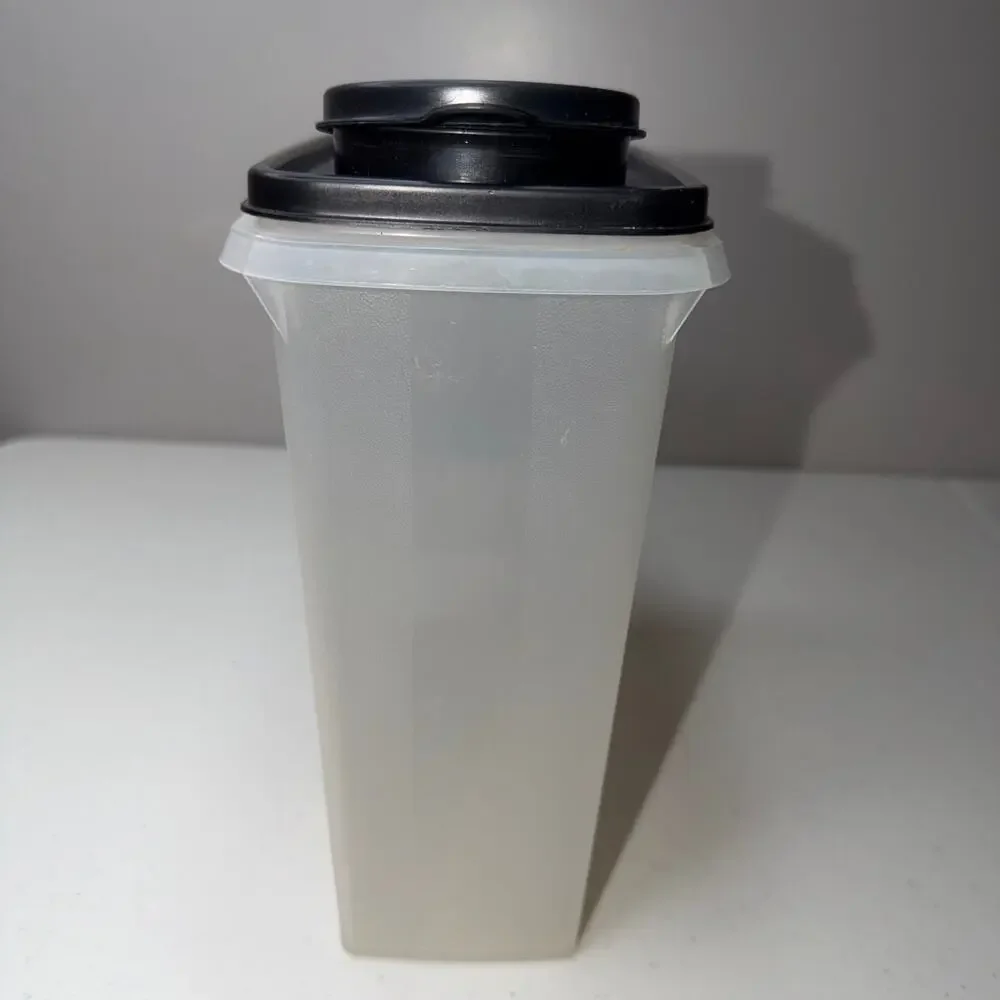 Vintage Tupperware Modular Mates Super Cereal Storer Keeper with Black Lid